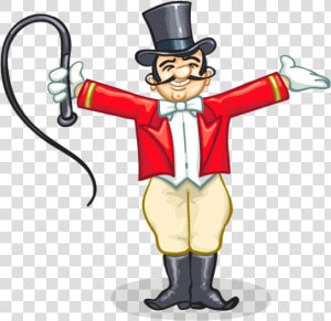 Ringmaster Circus Clown Clip Art   Circus Ringmaster Clipart  HD Png Download