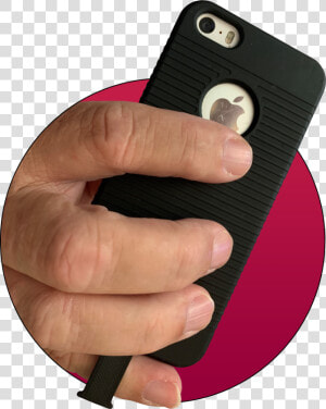 Holding A Phone With A Pinkystick   Panasonic Subwoofer  HD Png Download