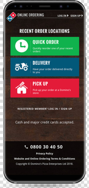 Mobile App Of Dominos  HD Png Download