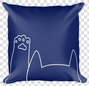 Minimalist Cat Vibrant  Soft And Stylish Square Pillows   Grey Square Pillow Png  Transparent Png