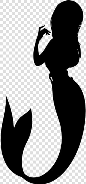 Silhouette Mermaid Mermaid Tail   Sirena Vector Png  Transparent Png