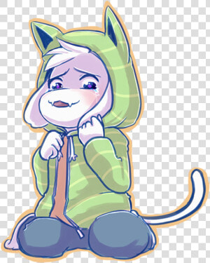 Undertale Mammal Vertebrate Fictional Character Cartoon   Asriel As A Neko  HD Png Download