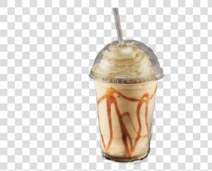 Salted Caramel Thickshake With Cream  amp  Caramel Syrup   Caramel Thickshake  HD Png Download