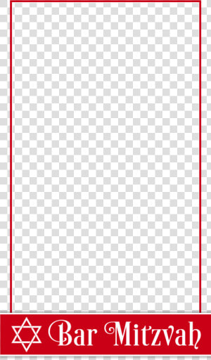 Free Red And White Bar Mitzvah Snapchat Geofilter   Paper Product  HD Png Download