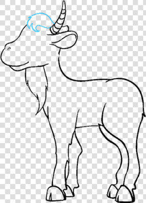 How To Draw Goat   Black And White Goat Clipart  HD Png Download