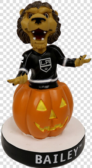 La Kings Bailey Halloween Bobble Head   Jack o  39  lantern  HD Png Download