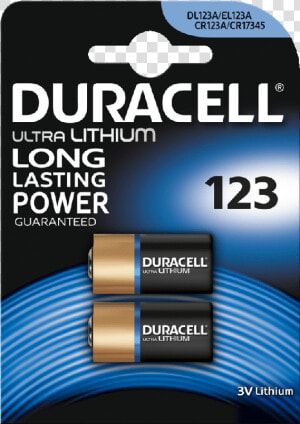 Duracell Ultra Lithium 123  HD Png Download