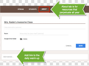 For Example Attach The Syllabus  Link To A Google Hangout   Google Classroom  HD Png Download