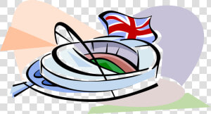 Transparent Football Stadium Clipart   Vector Of Wembley Stadium  HD Png Download