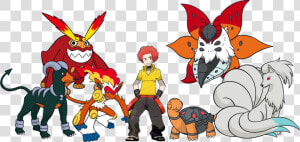 Fire Type Gym Leader le Infernape  HD Png Download