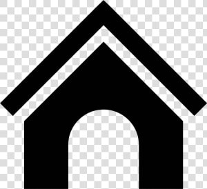 Dog House Icon   House Black And White Icon  HD Png Download