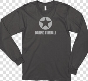 Thumbnail Of An Asphalt Gray Long Sleeve Daring Fireball   Long sleeved T shirt  HD Png Download