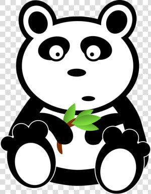 With Bamboo Leaves Big   Endangered Species Clip Art  HD Png Download