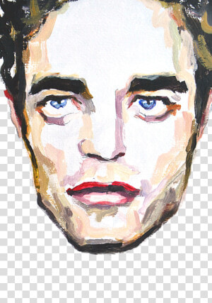 Robert Pattinson Painting  HD Png Download