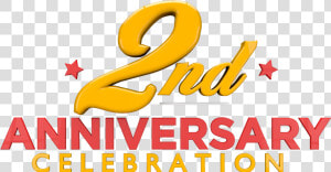 Transparent Anniversary Png   2nd Years Anniversary Png  Png Download