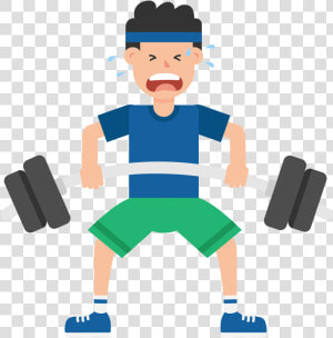 File Man Barbell Cartoon   Deadlift Gif Animated  HD Png Download