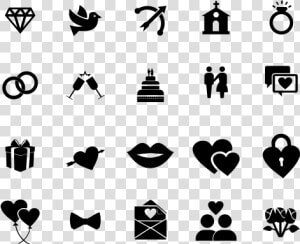 Wedding Icons Pack Free Vector And Transparent Png   Wedding Vector Icons  Png Download