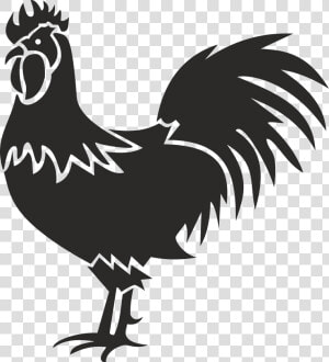 Transparent Rooster Silhouette Png   Rooster Vector Art  Png Download