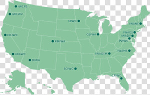 Map Of Regional And Local Irish Wolfhound Clubs   Assisted Suicide Legal In The Us  HD Png Download