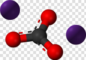 Caesium Carbonate 3d Balls   Carbonate Molecule  HD Png Download