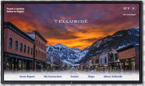 Touch Screen Wall Displays   Telluride Main Street  HD Png Download