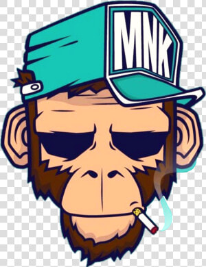  monkey  smoke  rad  smoking  chimp  rad   Monkey Smoke  HD Png Download