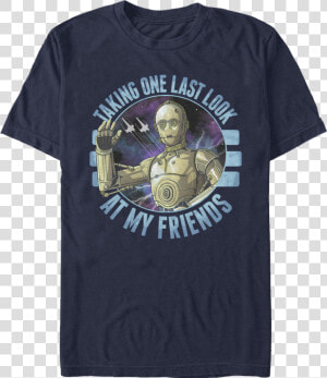 C 3po Taking One Last Look At My Friends Rise Of Skywalker   Active Shirt  HD Png Download