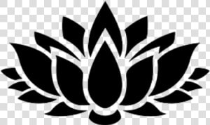 Zen Outline Meditation Chan   Lotus Flower Vector Png  Transparent Png