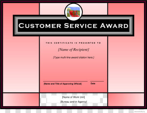 Customer Service Certificate Template   Best In Customer Service Certificate  HD Png Download