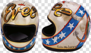 Evel Knievel Helmet   Evel Knievel Crash Helmet  HD Png Download