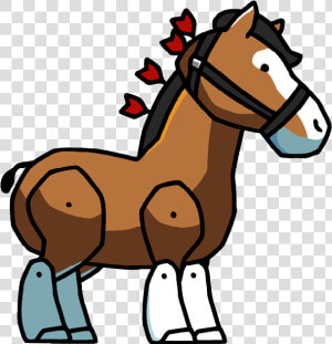 Clydesdale   Scribblenauts Horse Png  Transparent Png