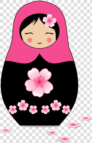 Pink Matryoshka Png  Transparent Png