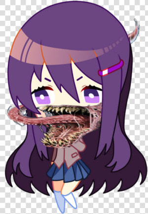 Funangry Chibi  But She S Also Venom   Yuri Doki Doki Chibi  HD Png Download