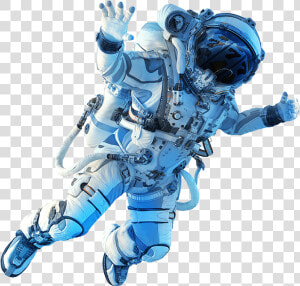 Astronaut   Futuristic Astronaut In Space  HD Png Download