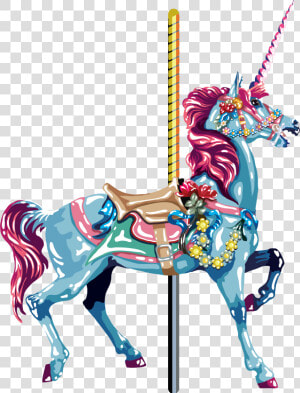 Amusement Park Carousel Download Png Image   Horse Carousel Png Clipart  Transparent Png