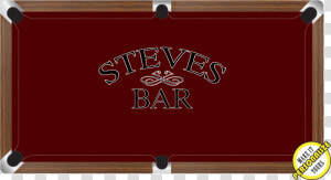 Standard Bar Pub Custom Made Printed Pool Snooker Billiard   Billiard Table  HD Png Download