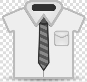 Transparent White Shirt And Tie Clipart   School Uniform For Boys Black And White Clipart  HD Png Download