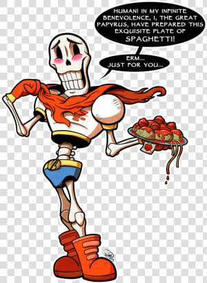 Spaghetti By Gray Day   Undertale Papyrus And Spaghetti  HD Png Download