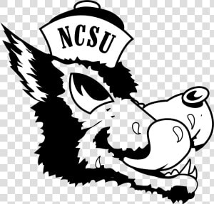 Ncsu Wolfpack Logo Black And White   Nc State Wolfpack  HD Png Download