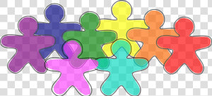 Gingerbread Men Rainbow Clip Arts   Rainbow People Clipart Transparent  HD Png Download