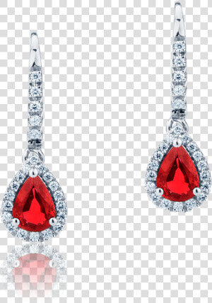 Mirco Visconti Earrings With Rubies And Diamonds   Mirco Visconti Rubino Orecchini  HD Png Download