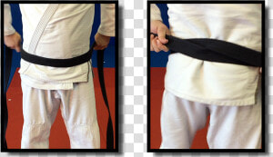 Learn To Tie Your Belt The Easiest Way   Karate  HD Png Download