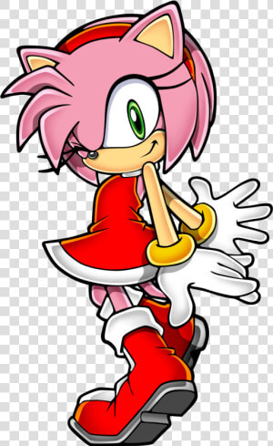 Transparent Amy Png   Amy Rose Sonic Advance  Png Download