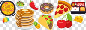 A Tasty Look At   Food Emoji Transparent  HD Png Download