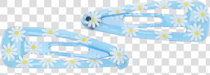 Daisy Print Hair Clips   Blue Hair Clips Aesthetic  HD Png Download