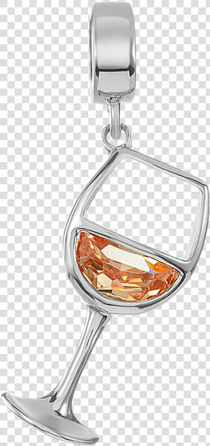 Silver White Wine Charm For Use On Dbw Interchangeable   Locket  HD Png Download