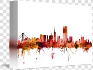 San Francisco Skyline Silhouette Png   San Fran City Skyline  Transparent Png