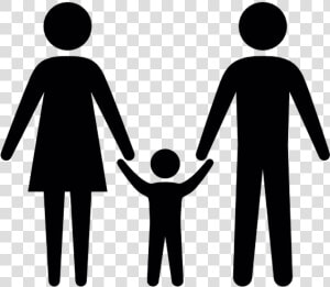 Of Three Free Designed   Family Holding Hands Cartoon  HD Png Download