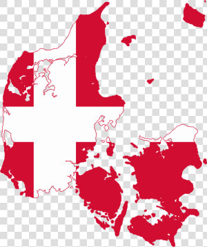 Flag Map Of Denmark   Denmark Flag Map Png  Transparent Png