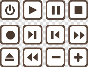 Button Media Player Icon   Icon Play Pause Stop Png  Transparent Png